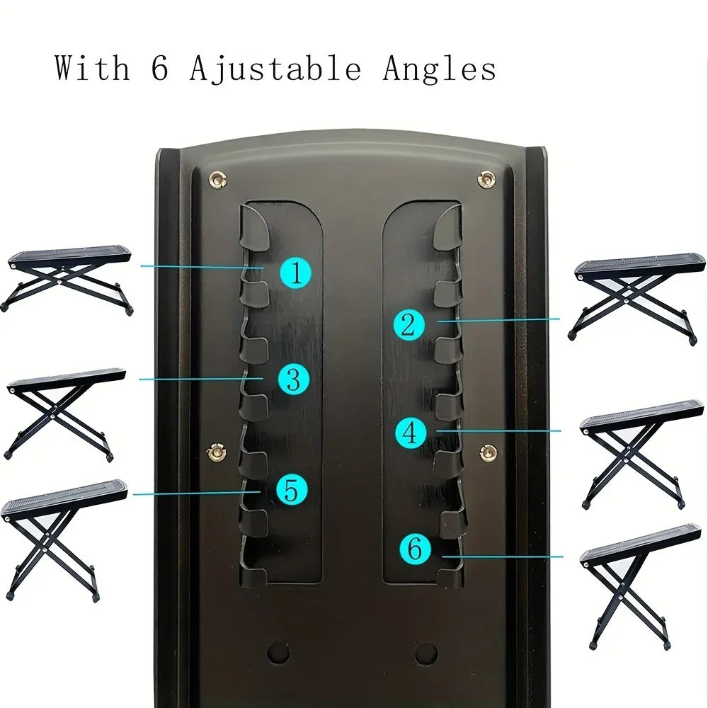 Pedicure Foot Rest Stand Beauty Footrest for Pedicures Toenail Care Stand with Non-Slip Rubber Adjustable Foot Pedal