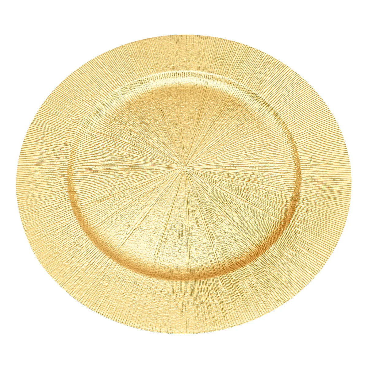 Gold Round Charger Plates Set 50Pcs PP Reusable Serving Plates For Wedding Banquet Hotel Restaurant Party Table Decor