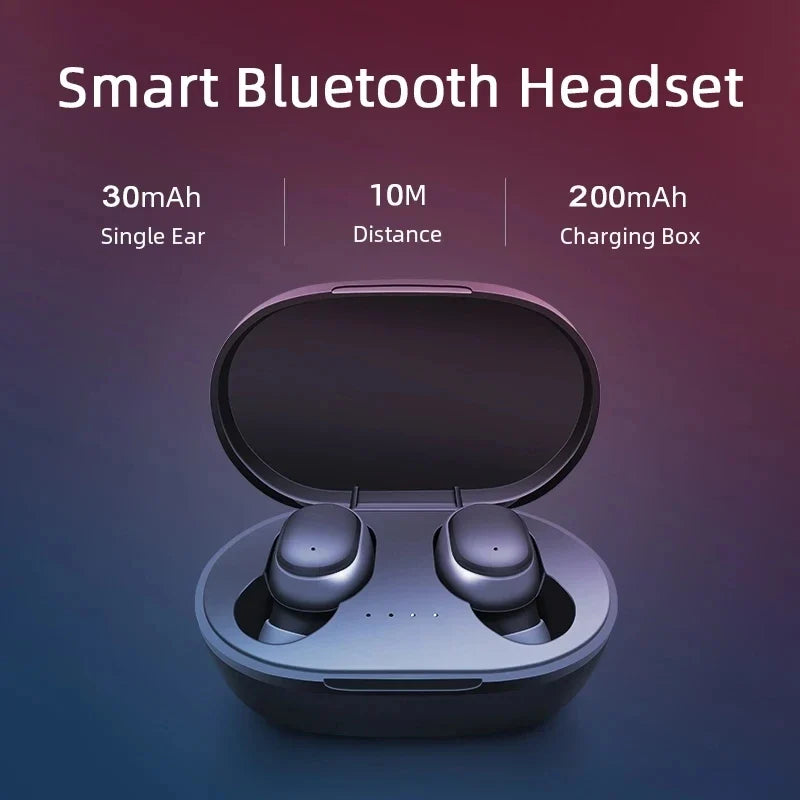 Original A6S TWS Bluetooth Headphone Wireless Earphone Stereo Headset Sport Earbuds With Microphone  Charging box For Smartphone