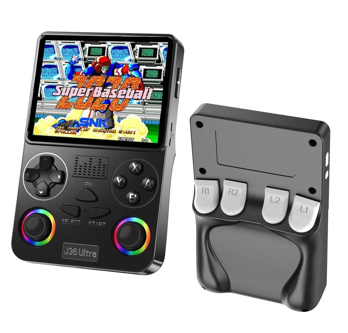 J36 Ultra YouTube Handheld Game Console 20000+ Games 20 Emulators 3000mAh RGB Joystick Multiplayer Multi-Language