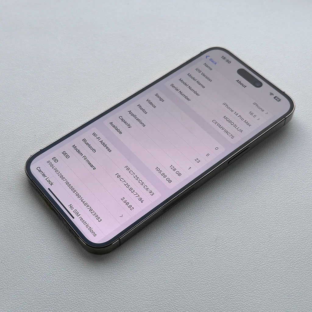 Original Apple iPhone 14 Pro Max 6.7" Smartphone 128/256GB ROM 6GB RAM Genuine Retina OLED Face ID NFC A16 Dual eSIM Cellphone
