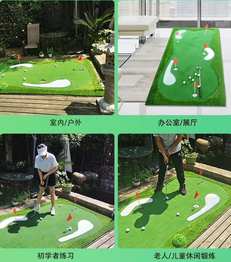 Indoor & Outdoor Golf Green Putting Practice Home Office Putting Simulation Simulation Course Practice Grass Carpet