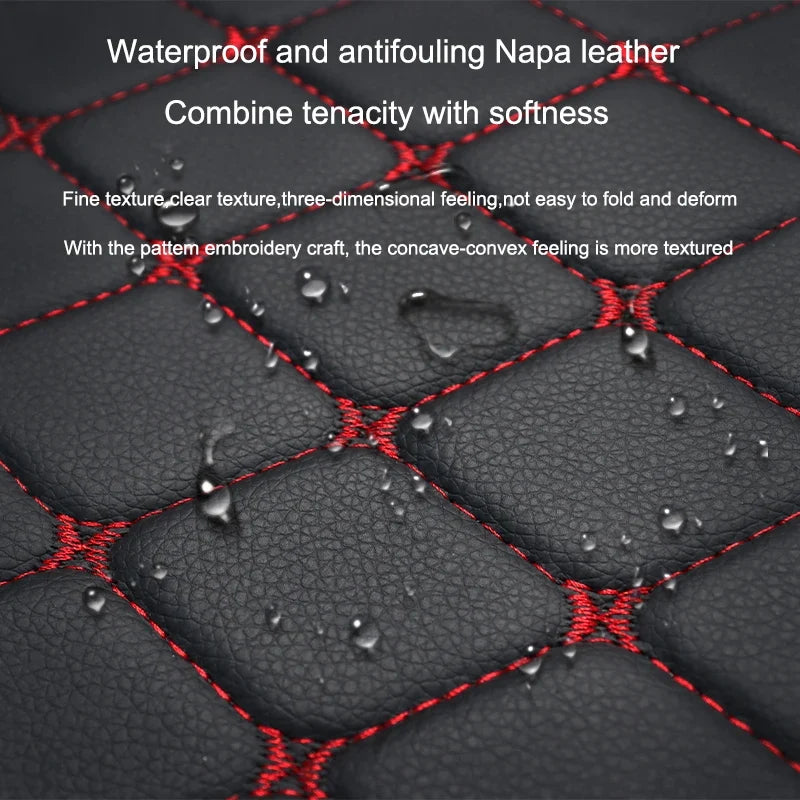 Universal Car Seat Covers Pu Leather Fashion Car Front and rear seat cushions Car Seat Protector Four Seasons Auto Accessories