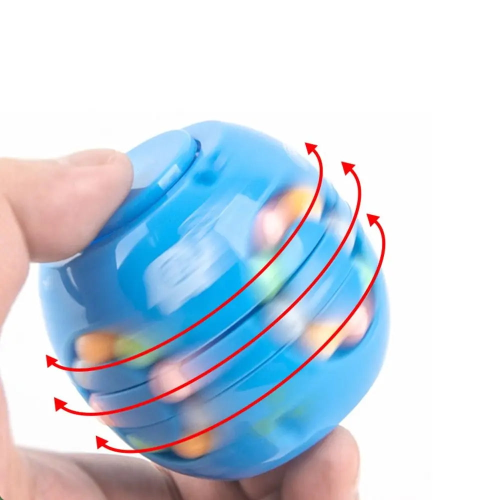 New High Quality Portable Funny Plastics Magic Bean Cube Spinner Rotating Ball 3D Rotating Ball Finger Gyro Finger Spinner Gyro