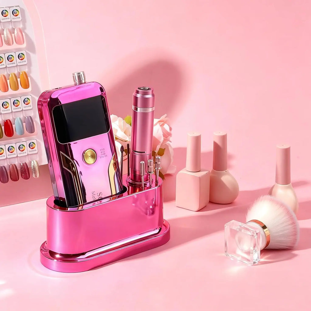 Grinding machine drill bit holder, 8-hole nail drill bit holder, nail holder, and storage box (excluding nails and drill bits)