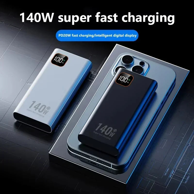 Lenovo 500000mAh CCC Large Capacity 140W 2027NEW Power Bank Portable Super Fast Charging Battery Charger for Xiaomi iPhone