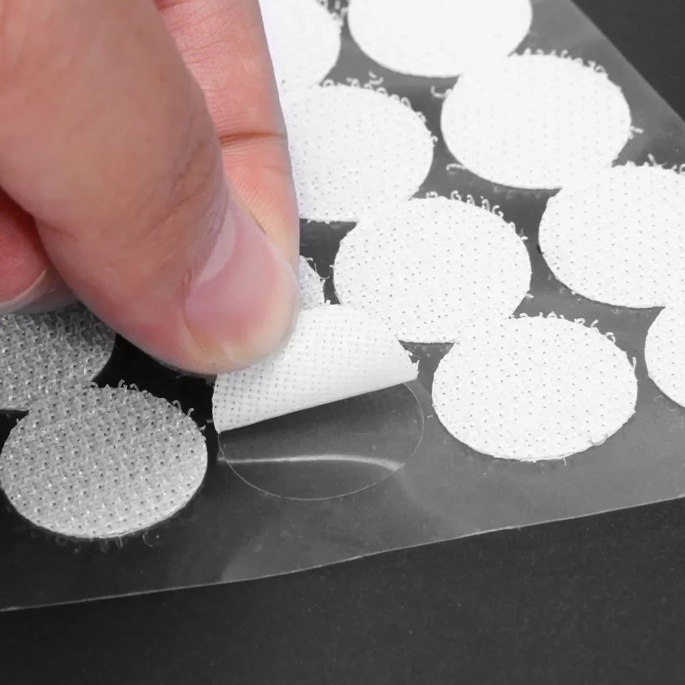 1000pair 10/15/20mm White Dot Sticker Self Adhesive Fastener Hook and-Loop Tape Nylon Strong Glue Velcroing Adhesivo Muy Fuerte