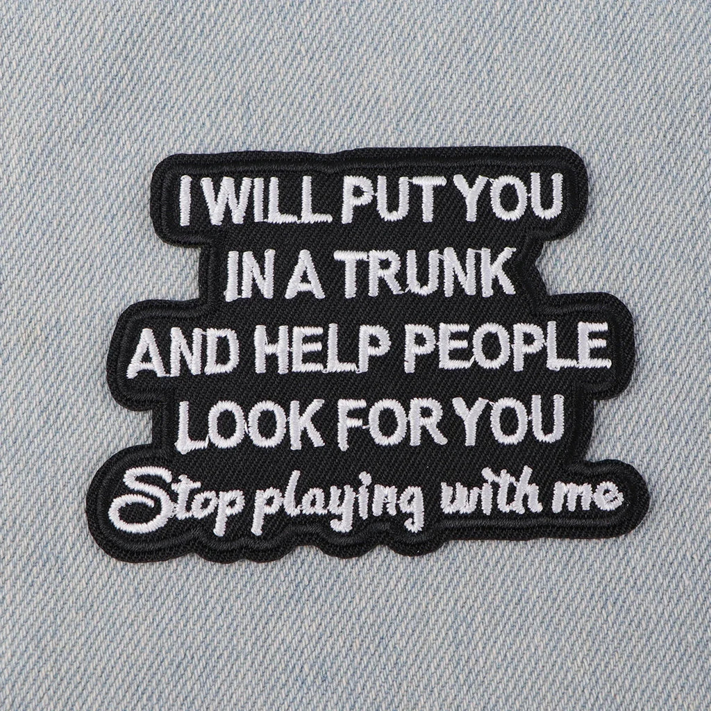 Motivational Quotes Patch Embroidered Patches On Clothes Iron On Patches For Clothing DIY Patch Jackets Sew Stickers