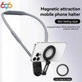 Portable Magnetic Neck Halter Mobile Phone Holder For IPhone 16 15 14 13 For Huawei For Samsung FOR Xiaomi Selfie Stand Bracket