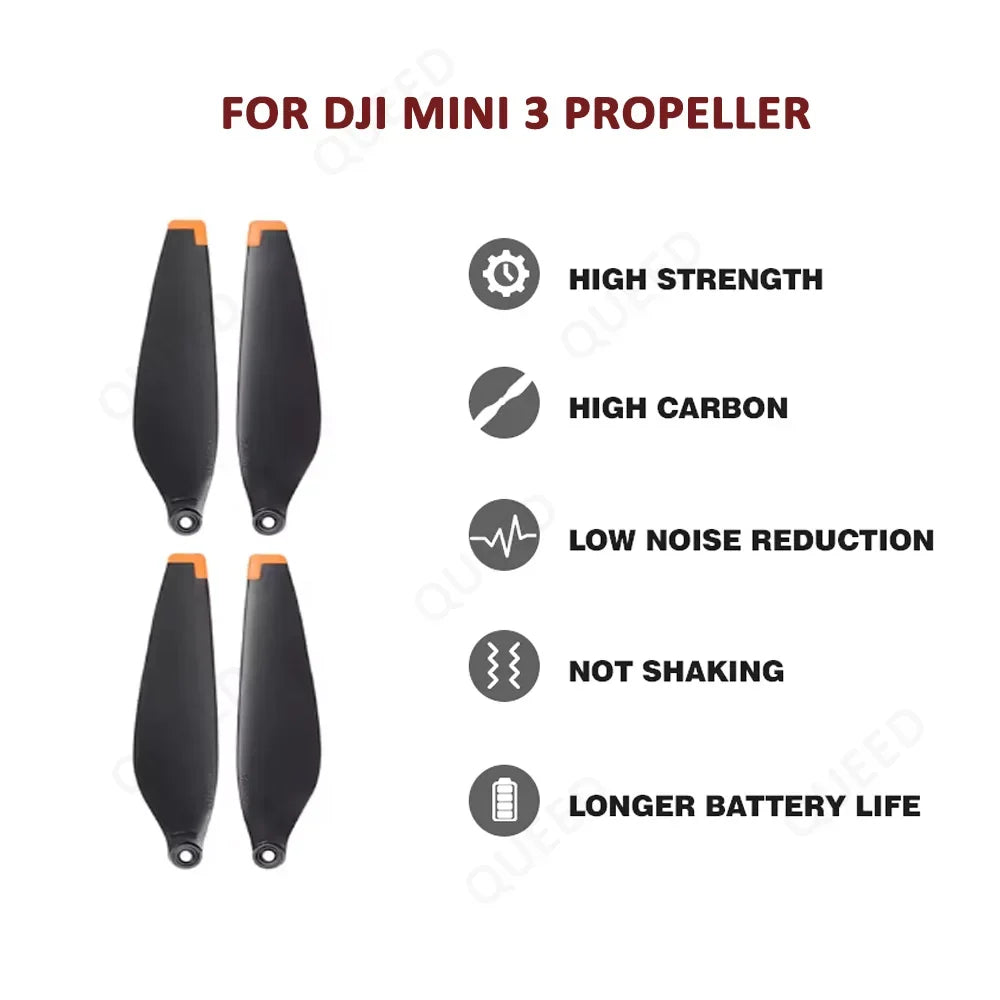 New 4/8PCS Mini 3 drone with low-noise and screw propeller, suitable for DJI Mini 3 accessories
