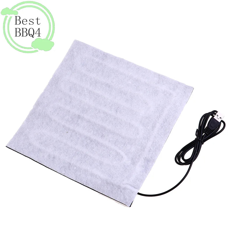 (bbq4)usb 22x22cm 5V Pet Warmer Heating Pad Electric Heater Pad Winter