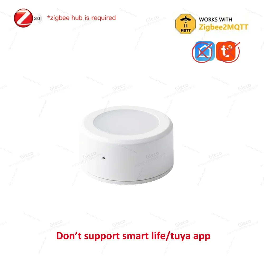 Zigbee Smart Brightness Light Sensor Smart Life Illumiance Detector Real-time Monitoring Zigbee2MQTT Z2M TUYA Home Automation