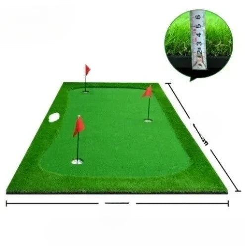 Golf Putting Greens Thickened Practice Mat Indoor Use Artificial Greens Putting Drills Large Golf Practice Mat Golf Simulators