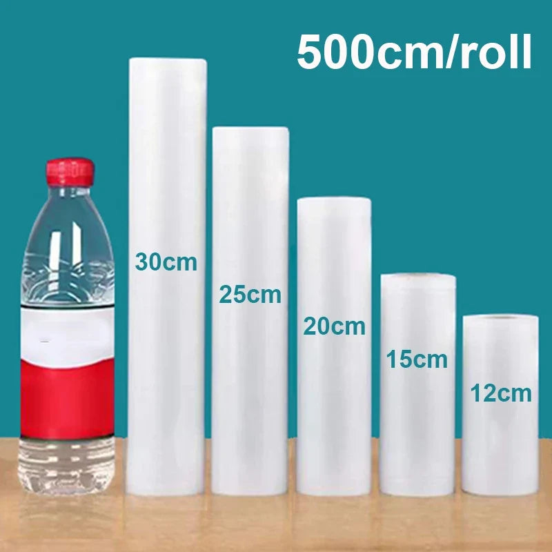 Vacuum Bags 5 Sizes Food Storage Packaging Bags for Vacuum Sealer Bags Food Long Term Preservation Vacuum Sealing Packed Bags