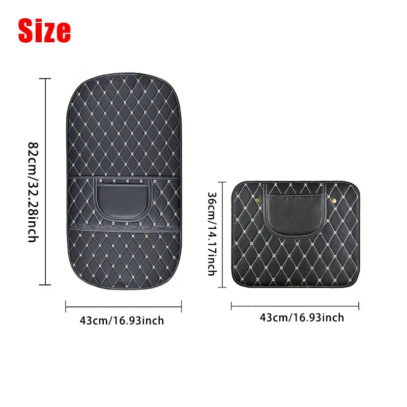 New PU Leather Car Anti-Kick Mats Auto Seat Back Protector Cover For Children Car Back Seat Anti-Dirty Pad Car  Accessories