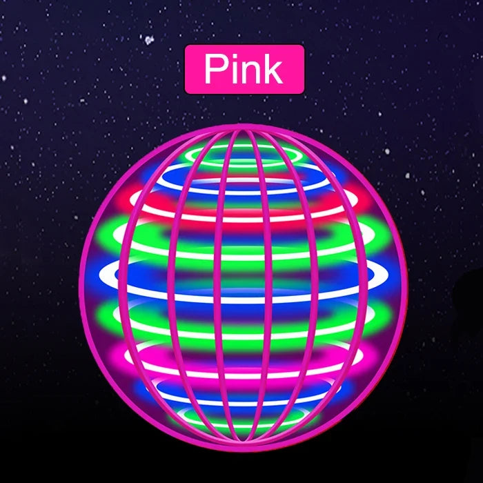 LED Light Up Flying Orb Boomerang Toys Magic Hover Ball Drone Fly Nova Spinner – Fidget Stress Relief Toy Gifts for Kids Family