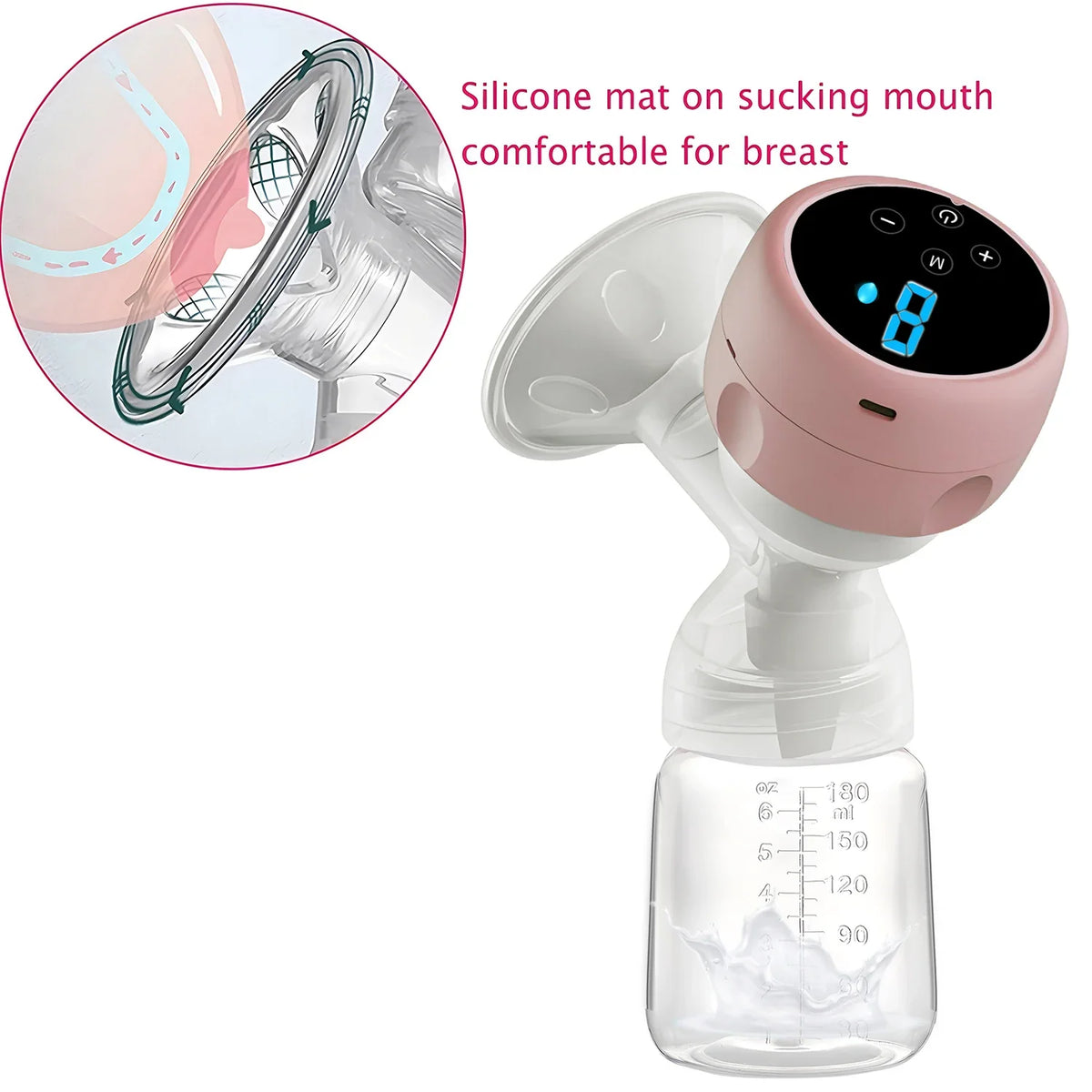 Electric Breast Pump Intelligent Integrated High Suction Breast Pump Breast Milk Postpartum Fortable Painless and Silent Breast