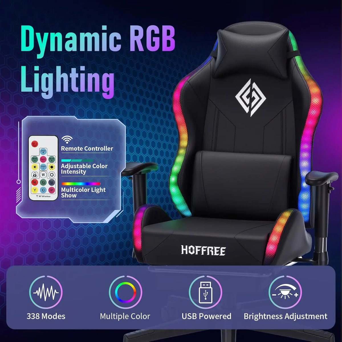 #led Gaming Chair for Kids Reclining Gaming Chairs for Teens 8-15