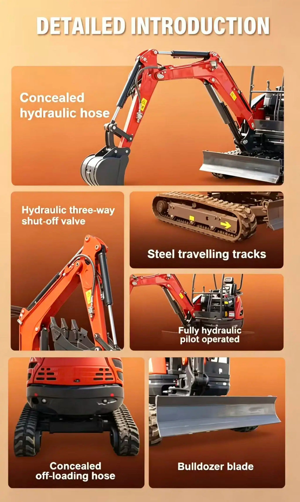 2.5 Ton Mini Excavator – CE-Certified Compact Crawler Digger for Construction