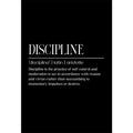 Motivational Quotes Inspirational Discipline Prints Poster Canvas Painting Modern Wall Art Picture for Living Room Home Decor