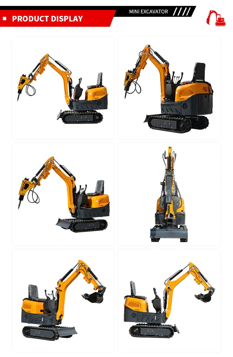 1.2 Ton Mini Excavator – Compact Crawler Digger for Landscaping & Farming