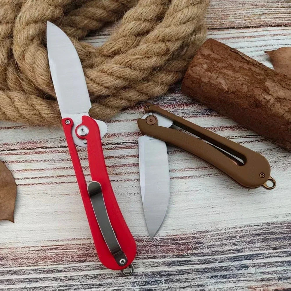 Folding Knife with Pocket Clip Portable Outdoor Hiking Preferred Travel Knives Ergonomic Design Festival Gift High-quality Tools