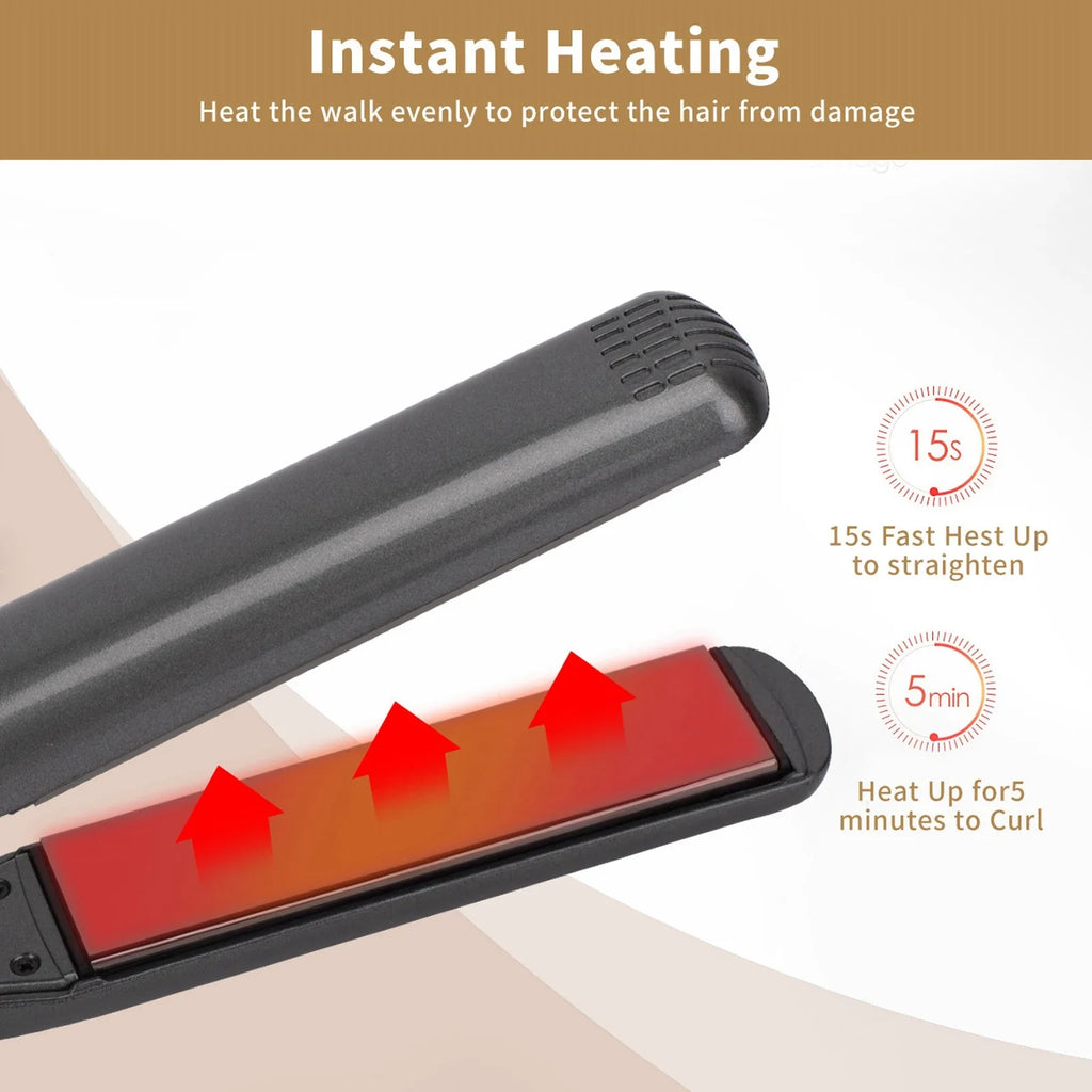 Hair Straightener Hair Curling Straightener Multigear Adjustment 480 Degrees Fahrenheit Hair Straightening Ceramic Iron