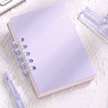 A7 80 Sheets Portable Pocket Notebook Simple Loose-leaf Square Notepad Horizontal Line Inner Page Memo Pad Diary Book