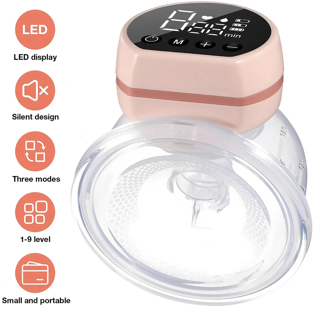 Portable Wearable Electric Breast Pump - Hands-Free Milk Collector for Comfortable Extraction,Breastfeeding Assistant