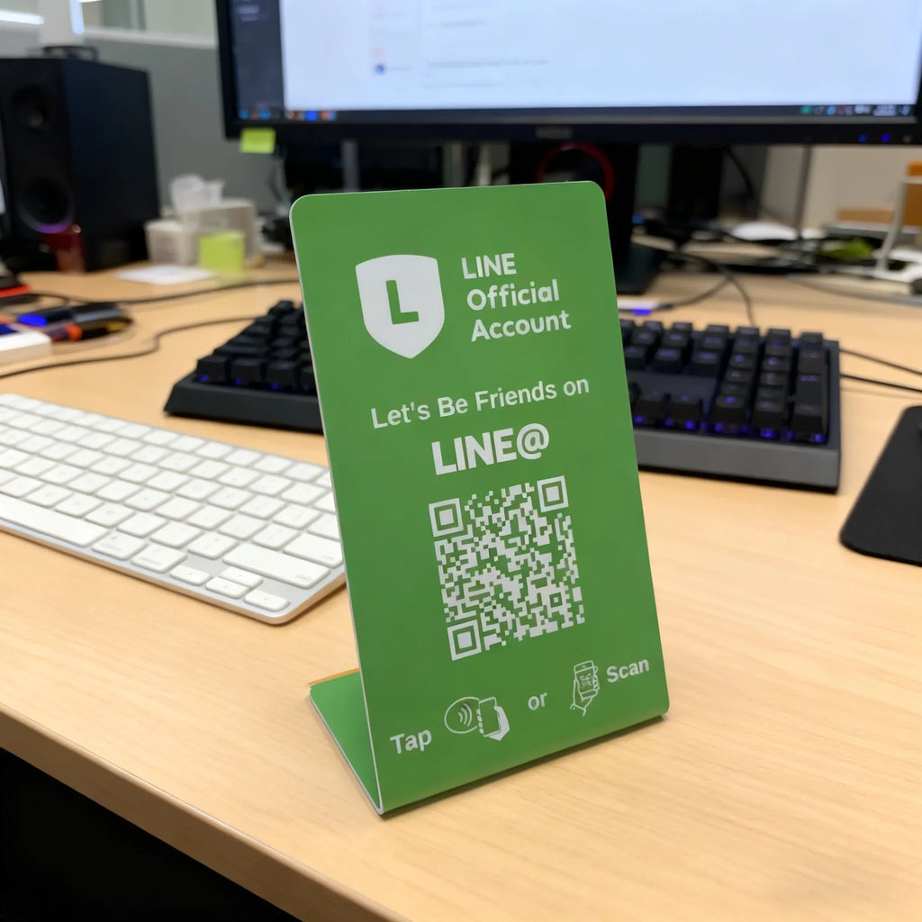 Nfc 215 programmable QR code Google Review Card NFC station table NFC Instagram Facebook TK card standing brand bracket