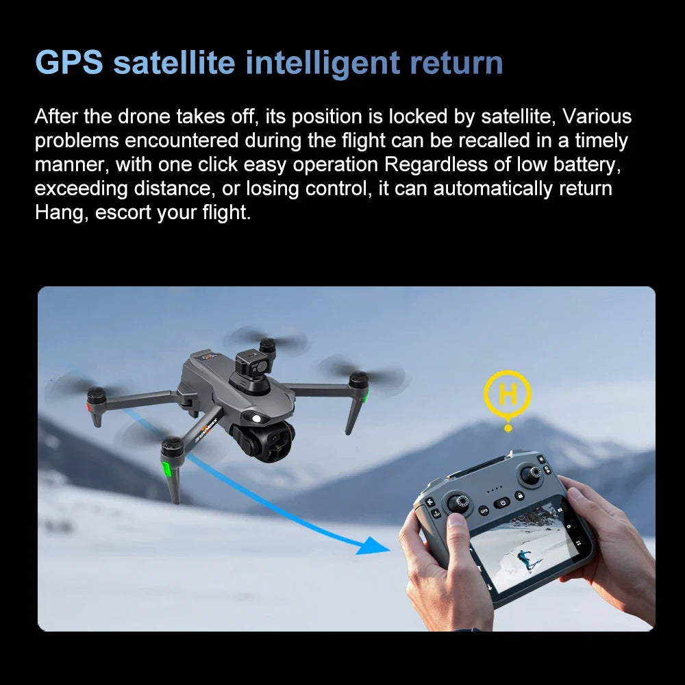 Lenovo V916MAX Drone 8K Dual Camera 5G WIFI FPV Large Screen Remote Control Foldable RC Quadcopter