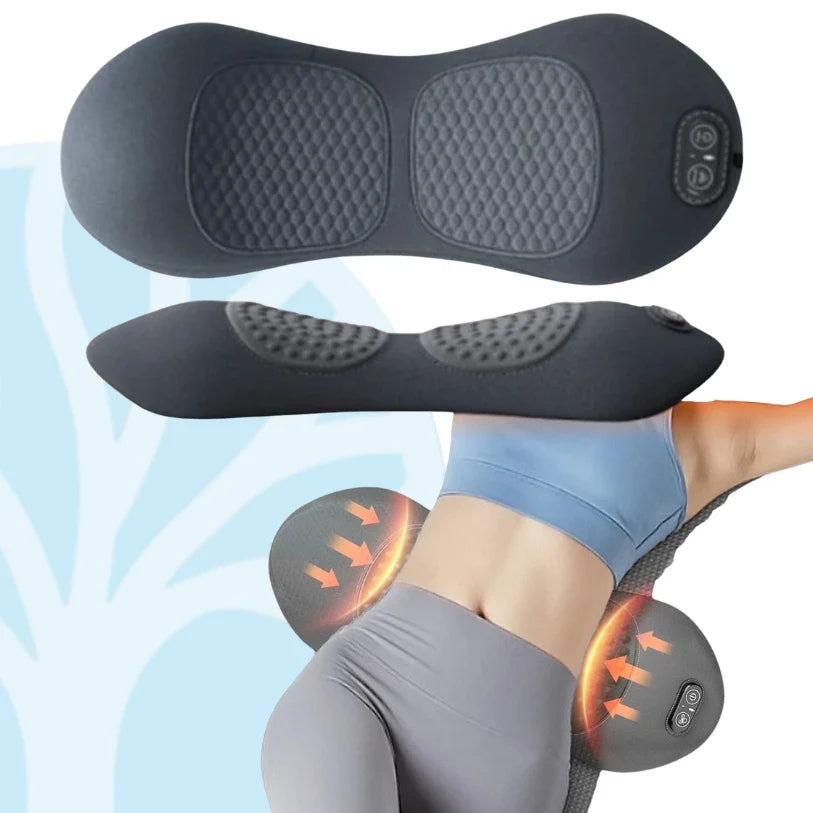 3-in-1 Back Massager Heat Vibration for Back Pain Relief Herniated Disc Stretch Support Traction Lower Back Massage Pillow