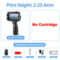 Portable 12.7mm Handheld Inkjet Printer QR Barcode Batch Number Logo Expiry Date Label Printer Gun 25 Languages Non-encrypted