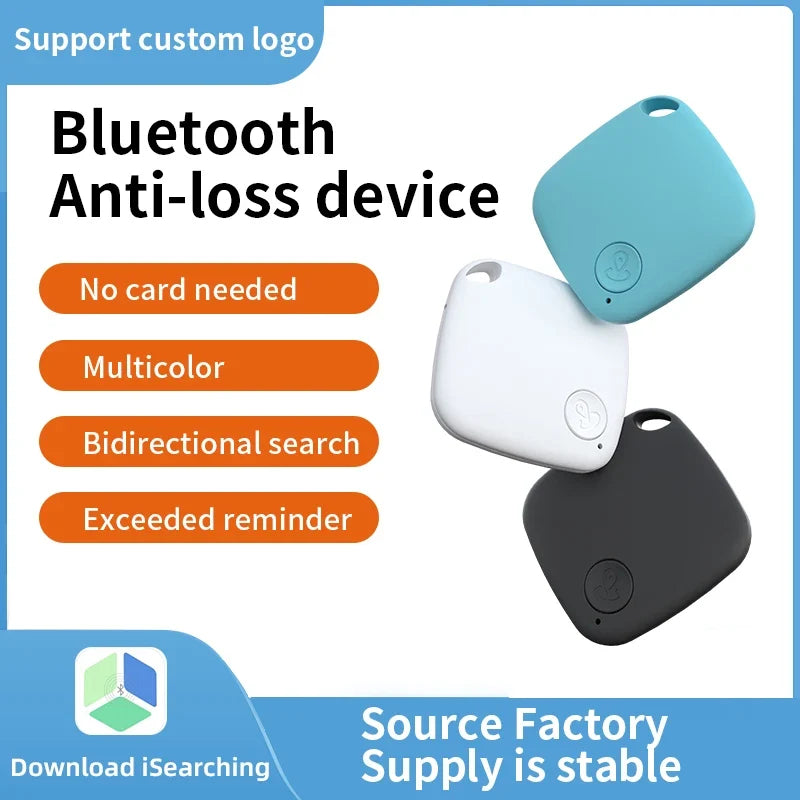 HOMEFISH Mini Bluetooth 5.0 Tracker AntiLost Device Round Pet Kids Bag Wallet Tracking Smart Finder Locator