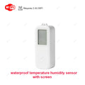 Tuya Zigbee/Wifi Temperature Humdiity Sensor Detector Option Indoor Outdoor Waterproof LCD Thermometer Hygrometer For Alexa Z2M
