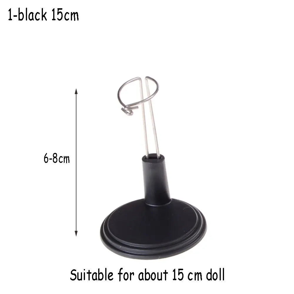 Doll Bracket White Black 15/20/25/35/45CM Adjustable Metal Stand Holder Toy Store Display Support Accessories Toy Store Display