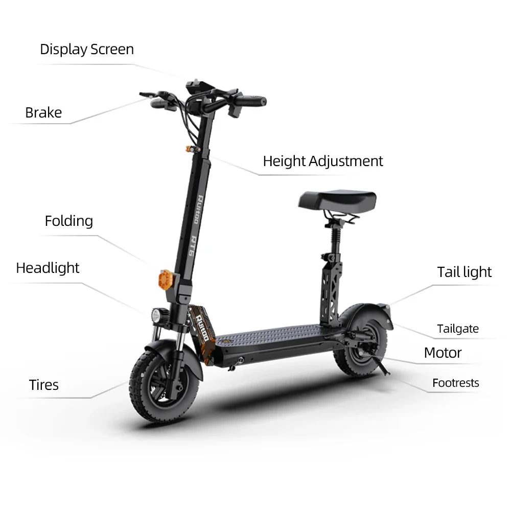 eBike Boys RT6 1000W Electric Scooter - 48V, 40-50km Range