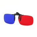Red Green Blue 3D Glasses Clip Foldable Prescription Glasses for 3D Movies Gaming TV Strabismus Correction Amblyopia Training