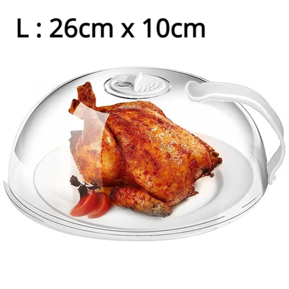High Temperature Resistant Microwave Splash Cover Transparent Cover BPA Free Food Heating Cover Easy Clean