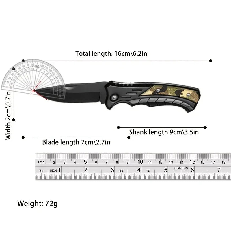 Folding Knife Outdoor Camping Survival Hunting Knife High-hardness Pocket Knives EDC Multitool Box Cutter Knife