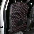 1Pc PU Leather Car Anti-Kick Mats Auto Seat Back Protector Cover For Children Kids Car Back Seat Anti-Dirty Pad Car  Accessories