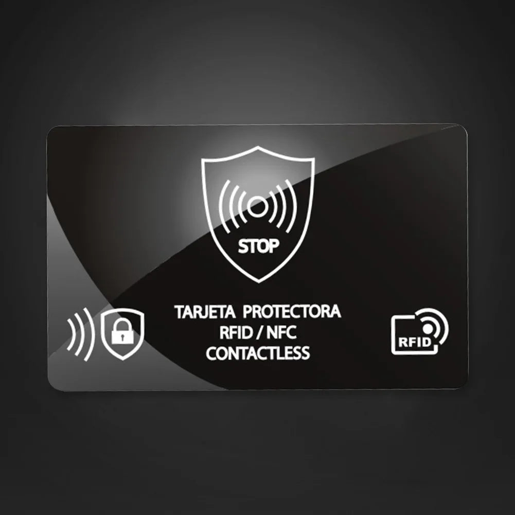 5Pcs RFID Blocking Card Ultra Thin NFC Debit Credit Card Passport Protector RFID Card Blocker for Passport Case Purse