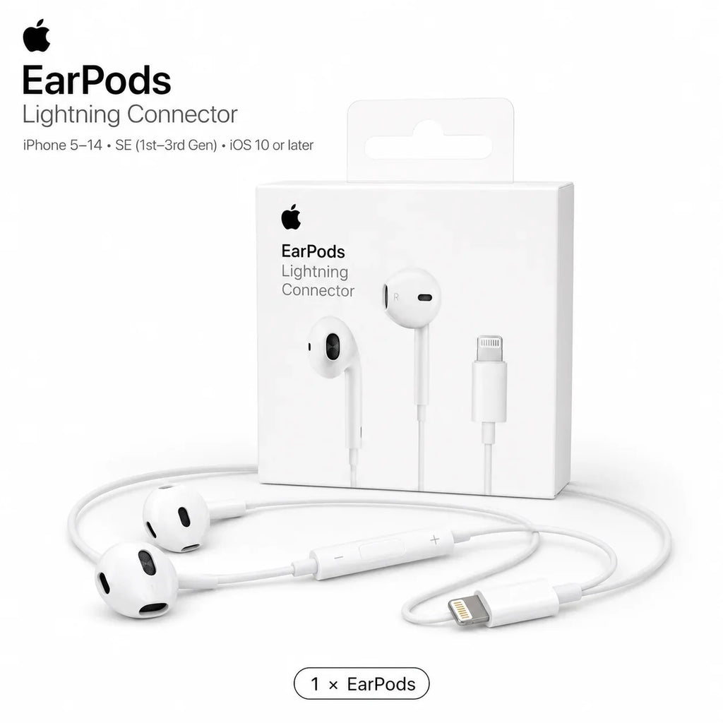 Official Apple EarPods Wired Earphones 3.5mm Lightning USB-C Connector with Mic Volume Control for iPhone iPad Mac
