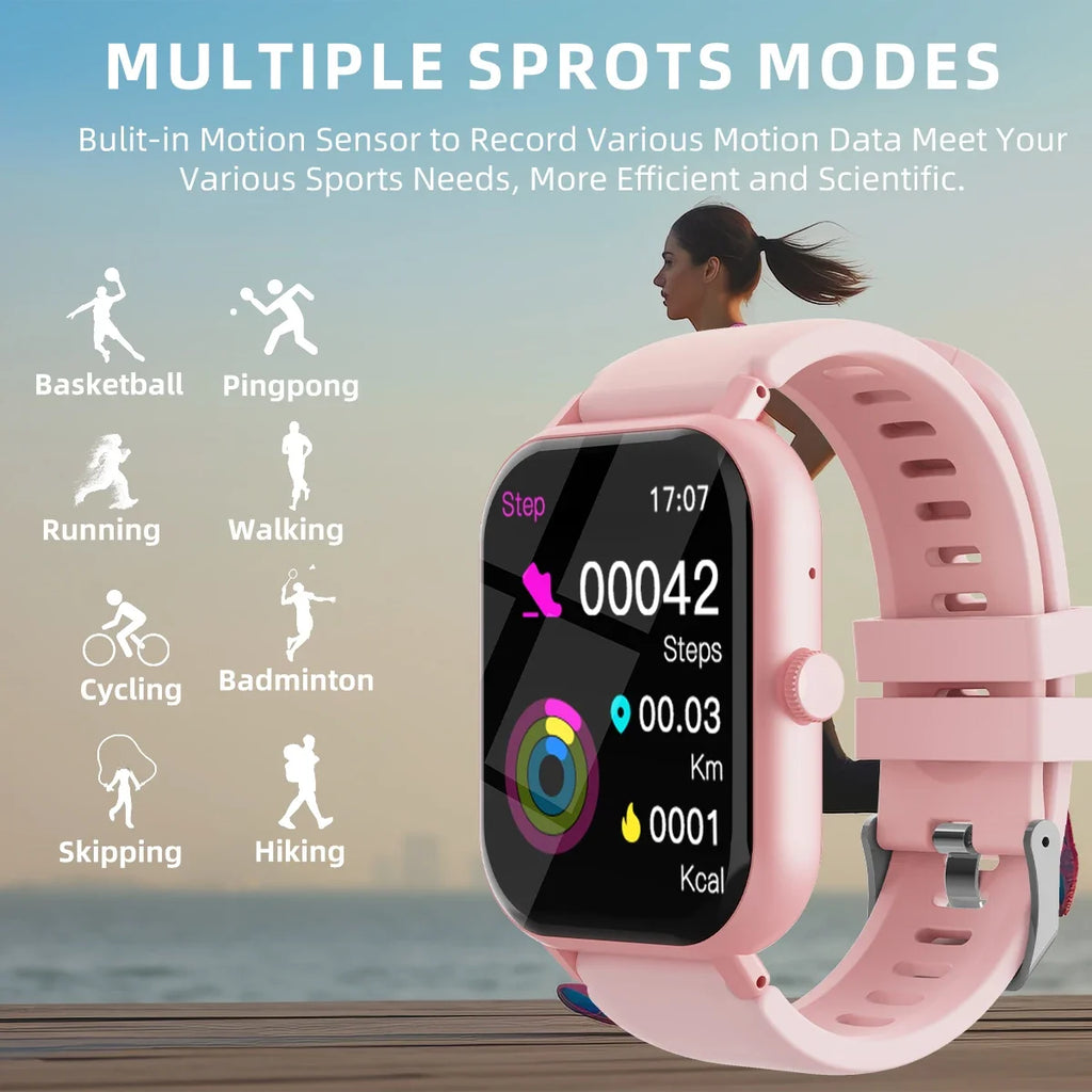 1.99" Bluetooth Call Smart Watch Men Women Full Touch Screen Sports Fitness Pedometer Smartwatch for Android iPhone