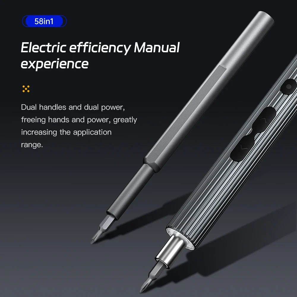 Electric Screwdriver Set 58 in 1 Precision Tools Rechargeable Mini Small Kit Wireless for Xiaomi Watch Mobile Cell Phone Repair