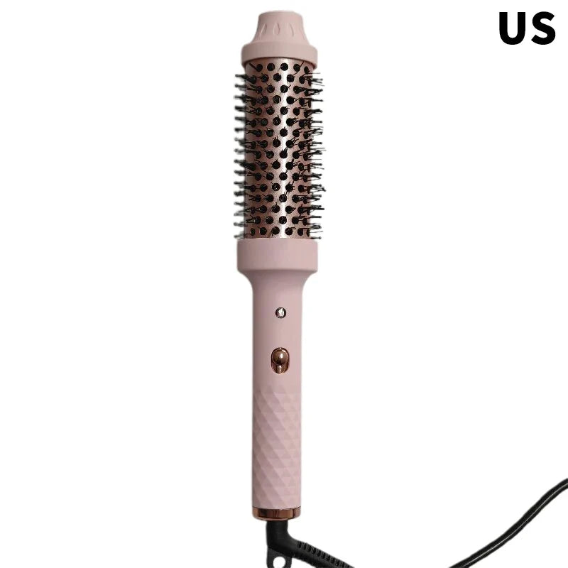 2 In 1 Hair Comb Ionic Hair Curler Hair Straightener Professional Curling Iron Heated Hair Styling Brush
