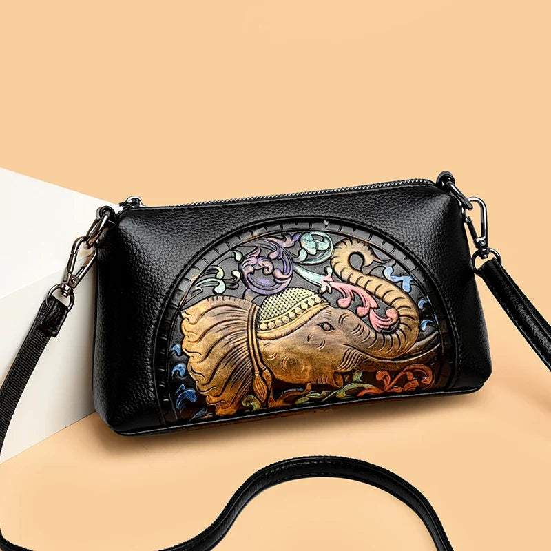 Women's Luxury Leather Top-Handle Bags Brand Design Printing Shoulder Crossbody Bags High Quality Handbags and Purses Sac a Main