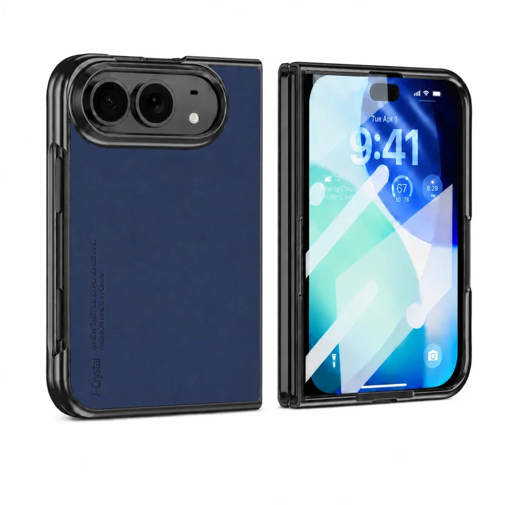 Luxury Matte PU Leather Silicone Phone Case For iPhone Duo