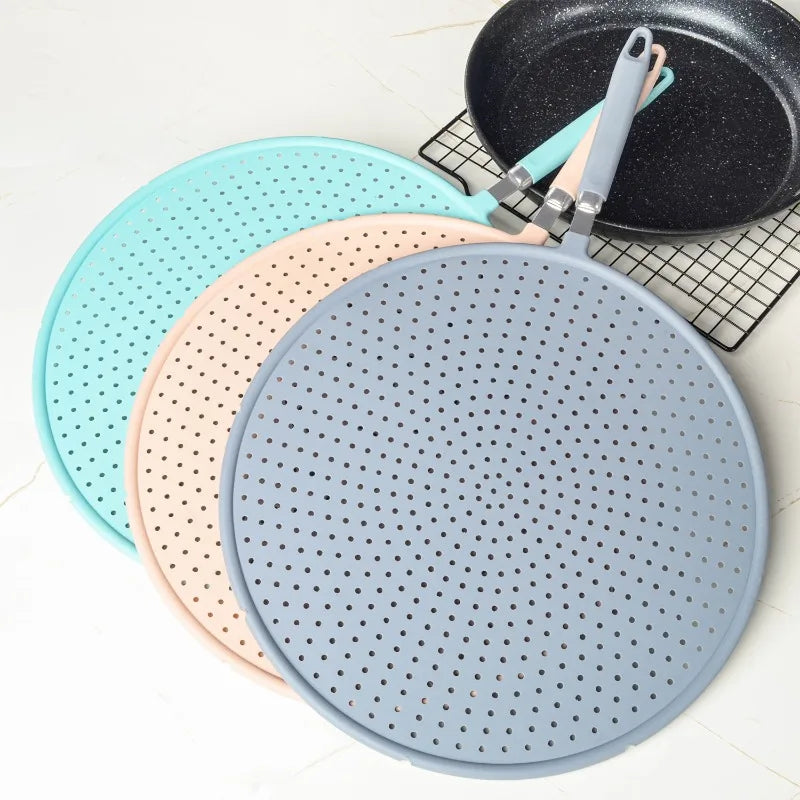 Silicone oil screen steaming cover kitchen frying oil screen cooking tool splash proof oil baffle