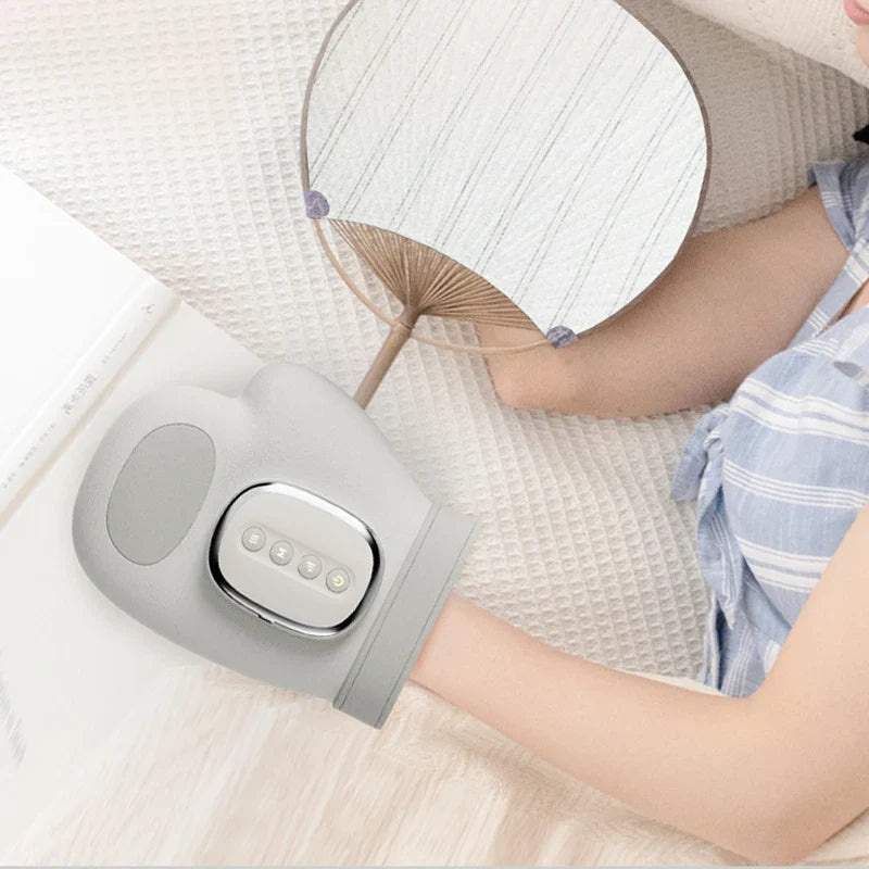 Hand Massager with Airbag Compression Finger Wrist Palm Massage Machine Vibration Glove for Hand Muscle Relax Gift for Men Women